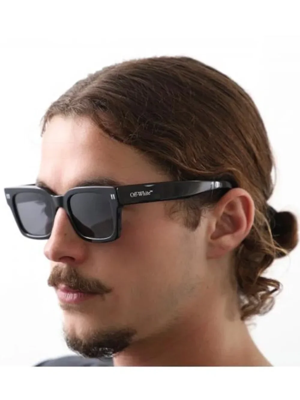 Off-White MIDLAND Women Sunglasses Black Grey Square OERI108 1007 NEW AUTHENTIC
